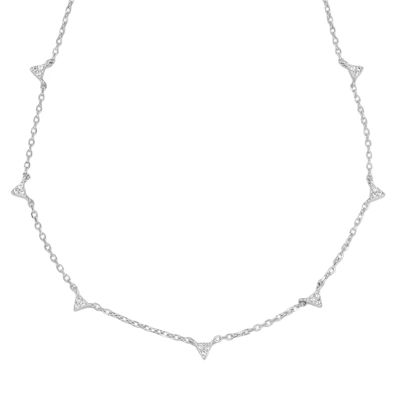 Sterling silver (s925) / Zircon gemstones - Necklace